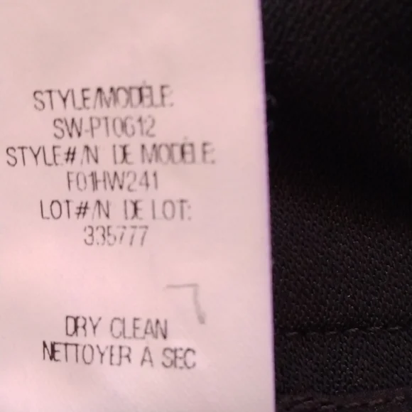 Helmut Lang Size 0 Black Pants.